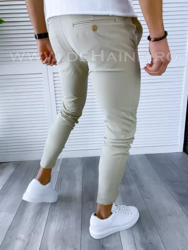 Pantaloni barbati casual regular fit bej B1743 H7-1 Pantaloni barbati casual regular fit bej B1743 H7-1